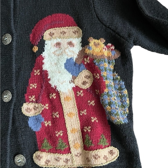 HBaskin Clothiers Vintage Navy Christmas Sweater M - Picture 3 of 7